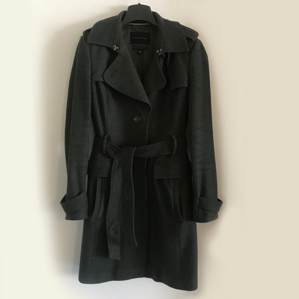 Banana Republic Wool Trench Coat
